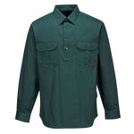 MC903-AdelaideShirt-Long Sleeve-Light Weight-Green