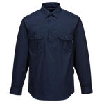 MC903-AdelaideShirt-Long Sleeve-Light Weight-Navy