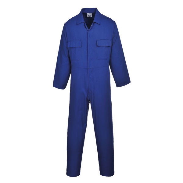 Euro-Work-Polycotton-Coverall-Royal-Blue-S999