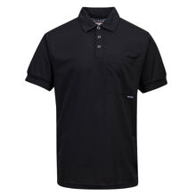 Short-Sleeve-Solid-Colour-Micro-Mesh-Polo-Black-MP101