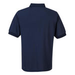 Short-Sleeve-Solid-Colour-Micro-Mesh-Polo-Navy-Back-MP101