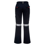 Ladies-Cargo-Pants-with-Tape-Navy-Back-ML709