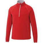 TM17809-KNEW-Knit-Half-Zip-Mens-Team-Red-Silver