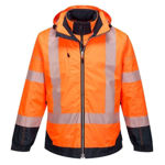 T434-PW3-Hi-Vis-Breathable-Jacket-Orange-Navy