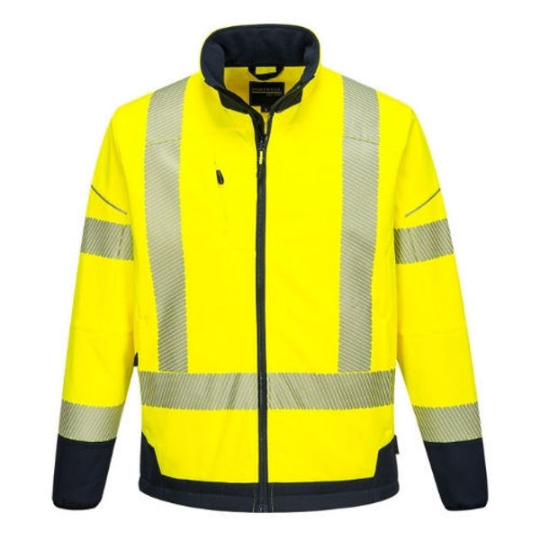 T404-PW3-Hi-Vis-Contrast-Softshell-Yellow-Navy