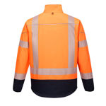 T404-PW3-Hi-Vis-Contrast-Softshell-Orange-Navy-Back