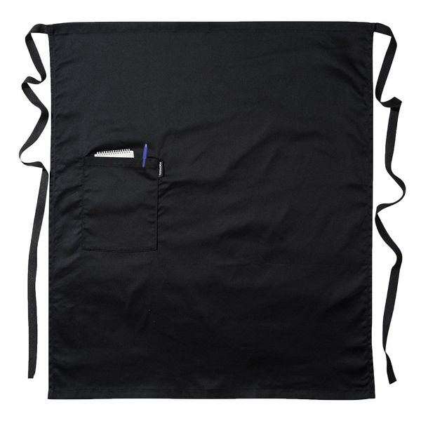 S794-Waist-Apron-with-Pocket-Black