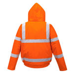 S463-Hi-Vis-Bomber-Jacket-Orange-Back