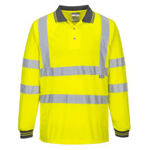 S277-Hi-Vis-Long-Sleeved-Polo-Yellow