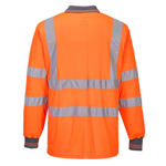 S277-Hi-Vis-Long-Sleeved-Polo-Orange-Back