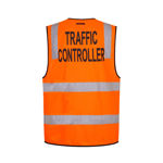 MZ105-Traffic-Controller-Zip-Vest-DN-Orange-Back