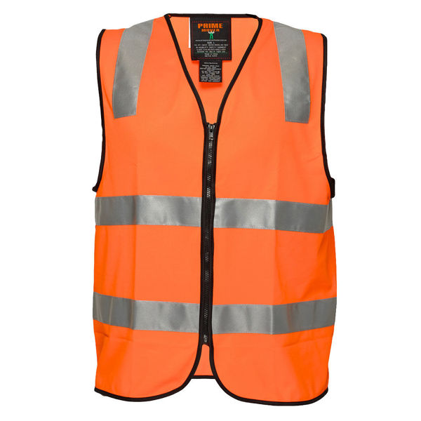 MZ106 -Visitor-Zip-Vest-DN-Orange