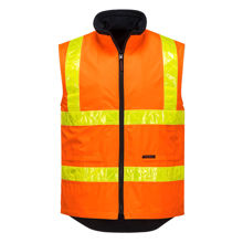 MY214-Polar-Fleece-Vest-with-Micro-Prism-Tape-Orange