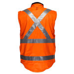 MX214-Cross-Back-Polar-Fleece-Reversible-Vest-Orange-Back