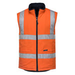 MV278-100%Cotton-Reversible-Vest-Orange