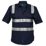 MS909-Brisbane-Shirt-Short-Sleeve-Regular-Weight-Navy-Blue