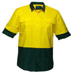 MS802-Hi-Vis-Two-Tone-Lightweight-Short-Sleeve-Shirt-Yellow-Green