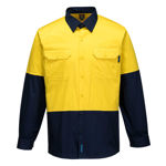 MS801-Hi-Vis-Two-Tone-Lightweight-Long-Sleeve-Shirt-Yellow-Navy