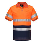 MP510-Short-Sleeve-Micro-Mesh-Polo-with-Tape-Orange-Navy