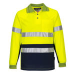 MP513-Long-Sleeve-Micro-Mesh-Polo-with-Tape-Yellow-Navy