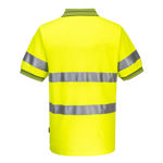 MP310-Short-Sleeve-Cotton-Comfort-Polo-with-Tape-Yellow-Navy-Back