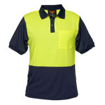 MP152-Two-Toned-Micro-Mesh-Polo-Yellow-Navy