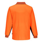 MP113-Long-Sleeve-Micro-Mesh-Polo-Orange-Navy-Back