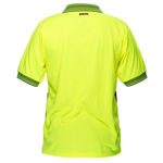 MP110-Short-Sleeve-Micro-Mesh-Yellow-Green-Back