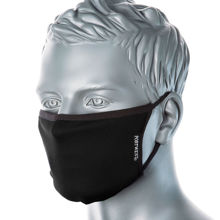 CV33-3-PlyAnti-Microbial-Fabric Face-Mask-Black-Model