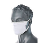 CV33-3-PlyAnti-Microbial-Fabric Face-Mask-White-Model