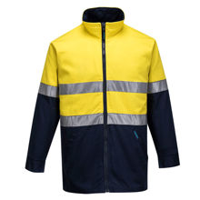 MJ998-Hume-100%-Cotton-Drill-Jacket-Yellow-Navy