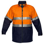 MJ998-Hume-100%-Cotton-Drill-Jacket-Orange-Navy