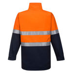 MJ777-Hume-100%-Cotton-4-in-1-Jacket-Orange-Navy-Back