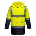 MJ306-Eyre-Lightweight-Hi-Vis-Rain-Jacket-with-Tape-Yellow-Navy