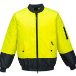 MJ304-Hi-Vis-Bomber-Jacket-Yellow-Navy