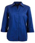 W03-Ladies-Rodeo-3Q-Sleeve-royal-blue