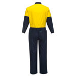 MW931-Regular-Weight-Combination-Coveralls-Yellow-Navy-Back