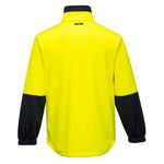 MH315-Water-Repellent-Brush-Fleece-Jacket-Yellow-Navy-Back