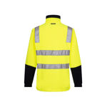 MF215-Polar-Fleece-Jumper-with-Tape-Yellow-Navy-Back