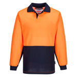 MF213-Long-Sleeve-Food-Industry-Cotton-Comfort-Polo-Orange