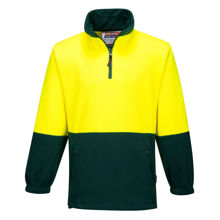 MF115-Polar-Fleece-Jumper-Yellow-Green