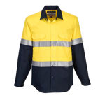 MF101-Flame-Resistant-Shirt-Yellow-Navy