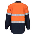 MF101-Flame-Resistant-Shirt-Orange-Navy-Back