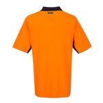 MD618-Short-Sleeve-Cotton-Pique-Polo-Orange-Navy-Back