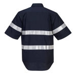 MA909-Geelong-Shirt-SS-Regular-Weight-Navy-Back