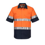 MA802-Hi-Vis-Two-Tone-Lightweight-Shirt-Orange-Navy