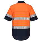 MA802-Hi-Vis-Two-Tone-Lightweight-Shirt-Orange-Navy-Back