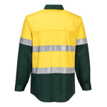 MA801-Hi-Vis-Two-Tone-Lightweight-LS-Shirt-Yellow-Green-Back