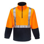 K8162-Utility-Polar-Fleece-Jumper-Orange-Navy