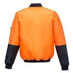 K8160-Bomber-Jacket-Orange-Navy-Back